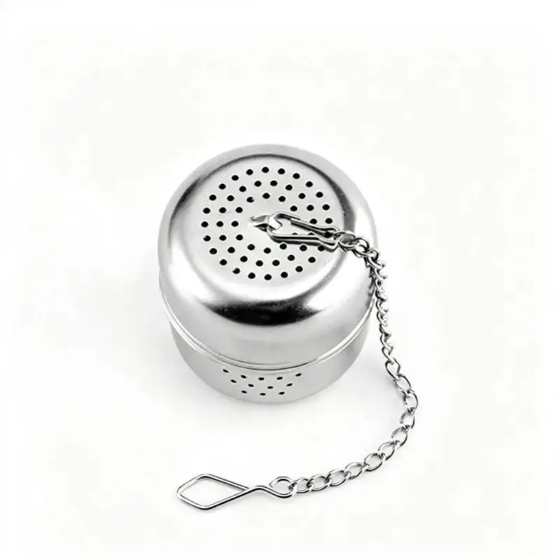 Tea Infuser Tea Filter Cylindrical Shape Fine Mesh Tea Infusers For Loose Tea Retractable Chain Design Tea Strainers For Loose