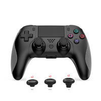 wireless game Controller For Ps4/Ps4 slim/PS4 Pro with 4 rocker caps of different heights.dual vibration, 6-axis motion control