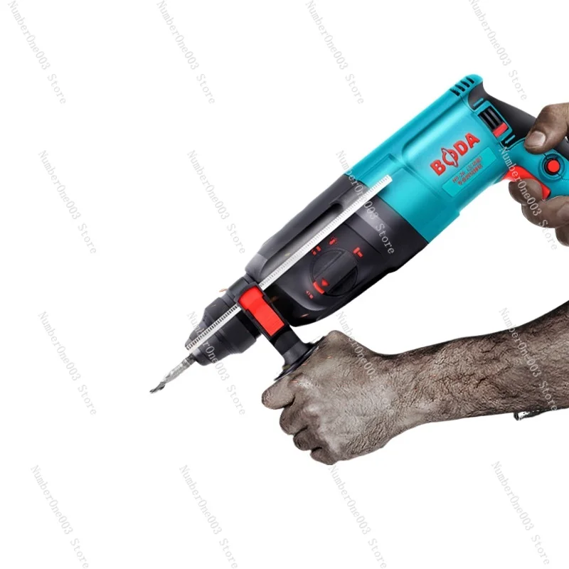 Electric Hammer Light Electric Pickaxe Drill Three-purpose Impact Drill Household Multi-function Electric To Industrial