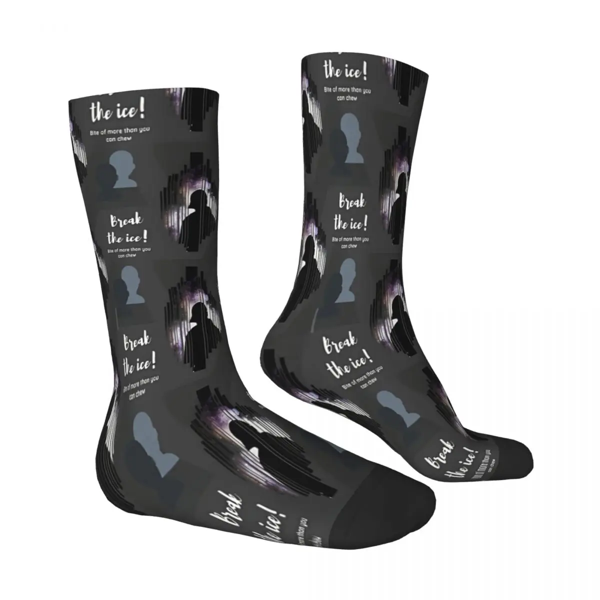 Break The Ice Darkness Socks Male Mens Women Autumn Stockings Printed