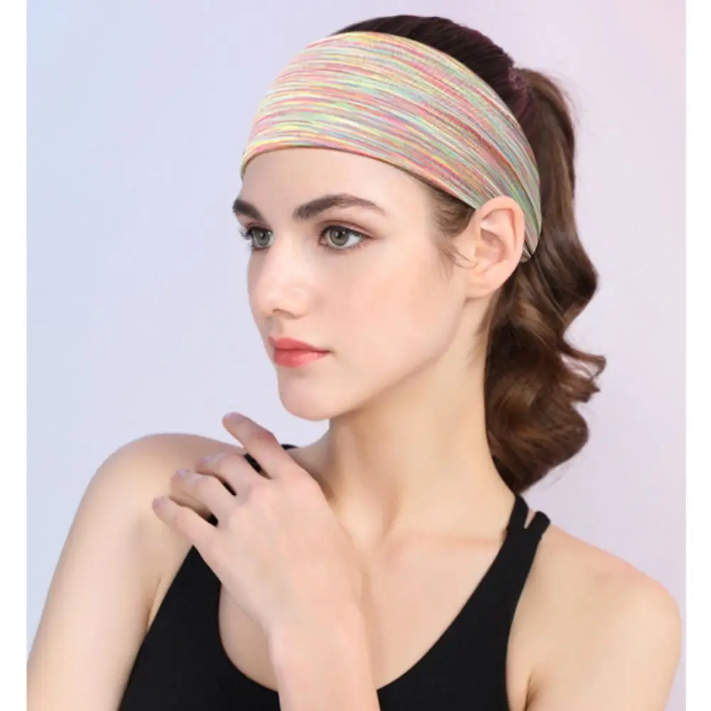 Sports Headband Running Fitness Sweatband Elastic Absorbent Sweat Cycling Jog Tennis Yoga Gym Head Band Hair Bandage Men Women