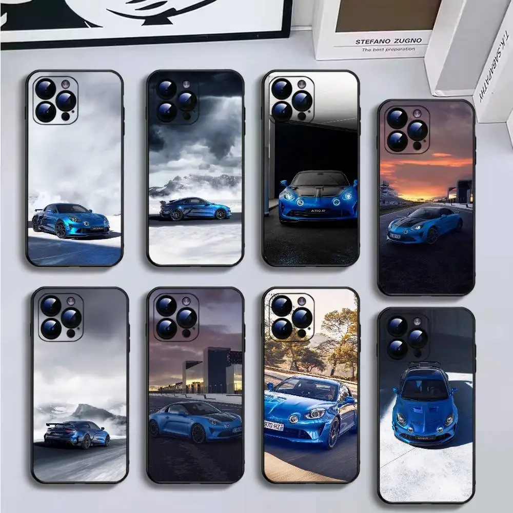 

Mobile A-Alpine Phone Case For iPhone16,15,14,13,12,11 Plus,Pro Max,XS,X,XR,SE,Mini,8,7,Soft Silicone Black Cover