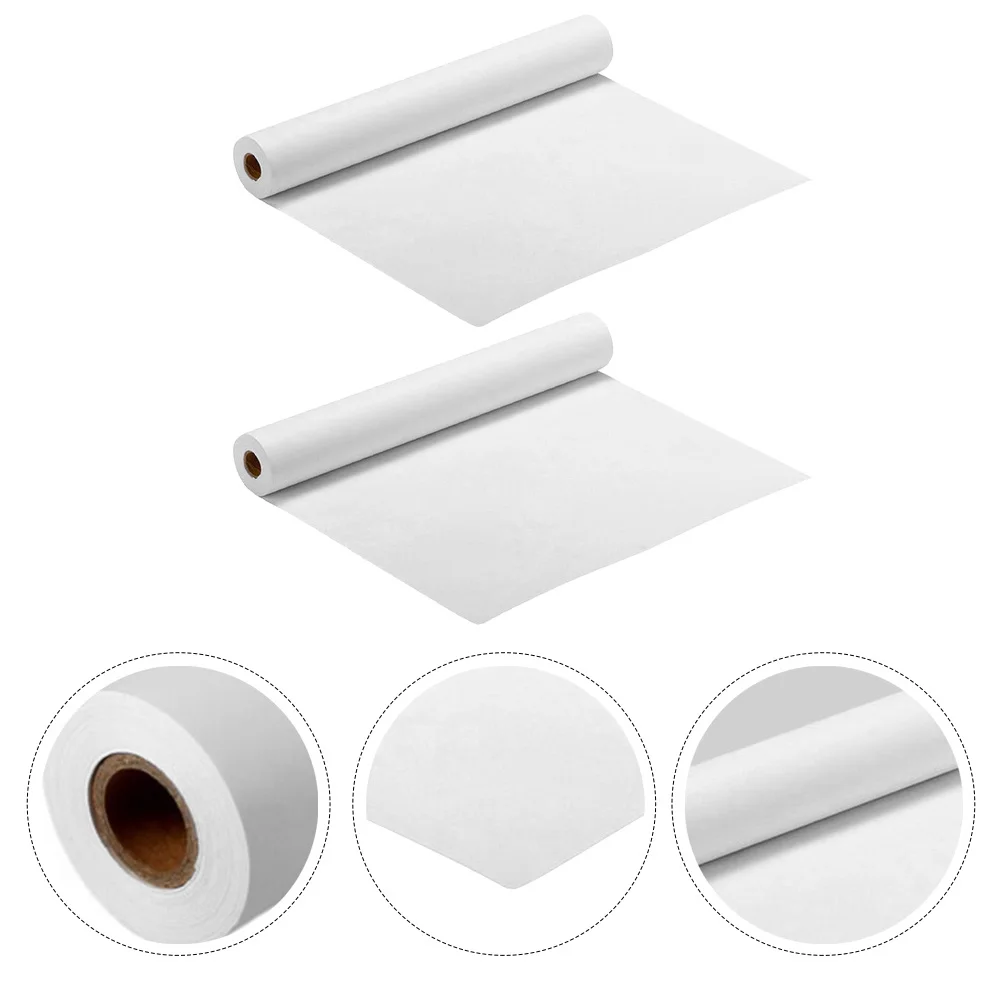 

2Pcs White Drawing Paper Roll for Painting Sketching Kids Craft Activity Thick Smooth Watercolor Paper 30Cm 5M
