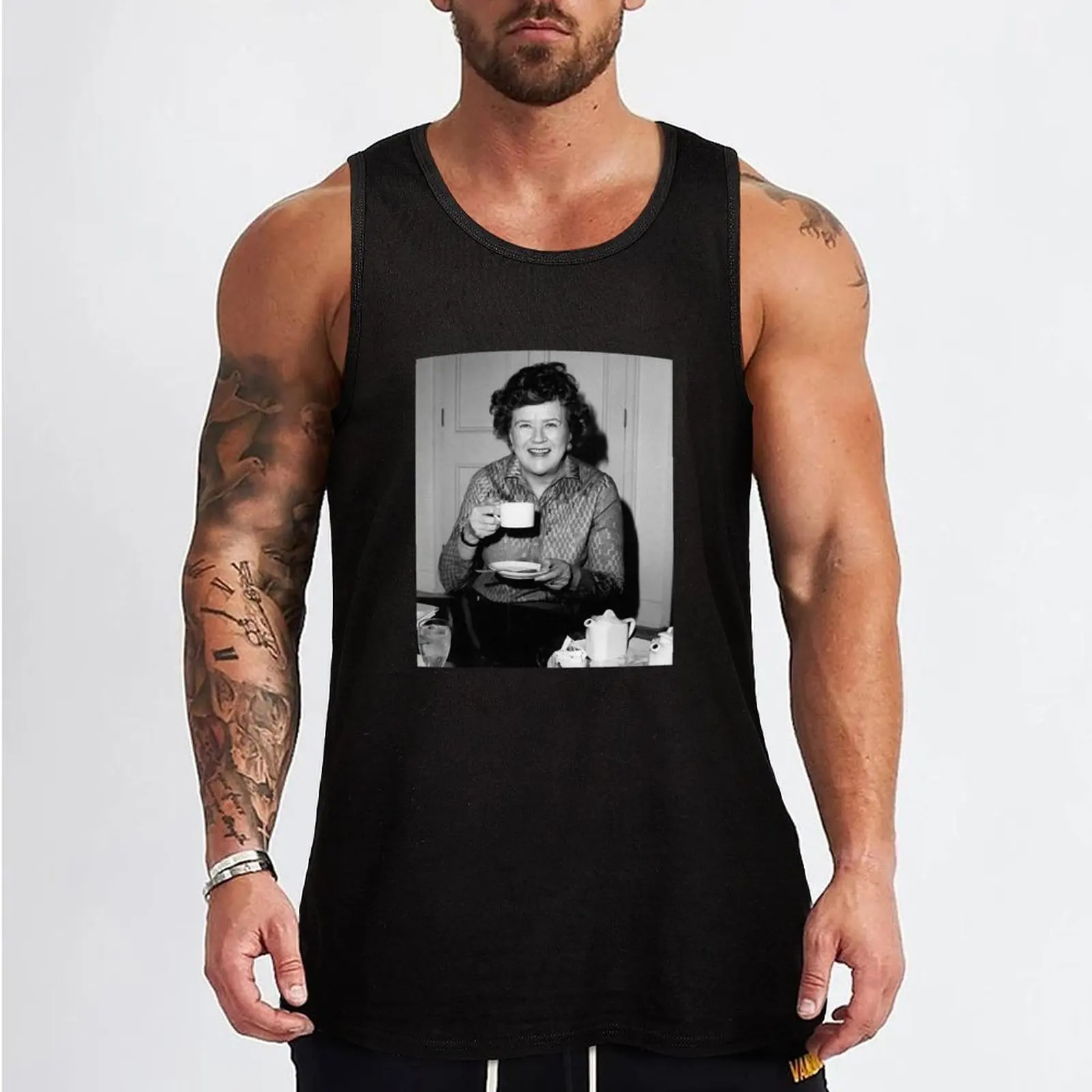 Julia Child Tank Top sleeveless man shirts Men's sleeveless t-shirt