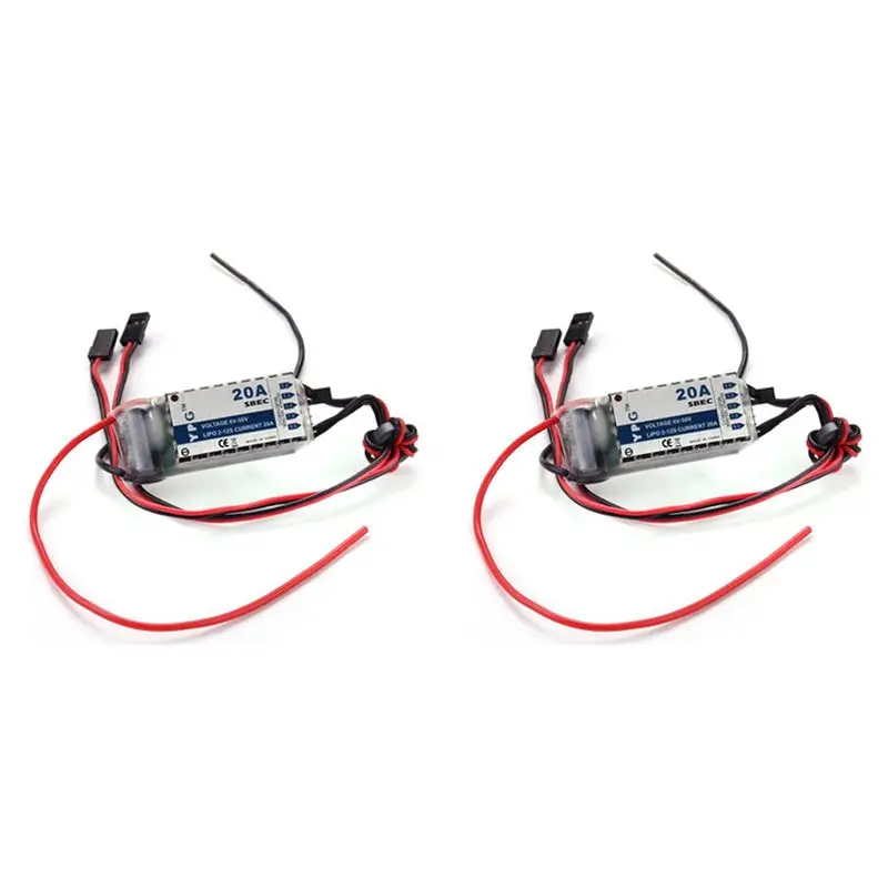 ABJL-2X 20A HV SBEC High Quality For RC Model Airplane No Programming Required High Voltage Input (2-12S Lipoly)