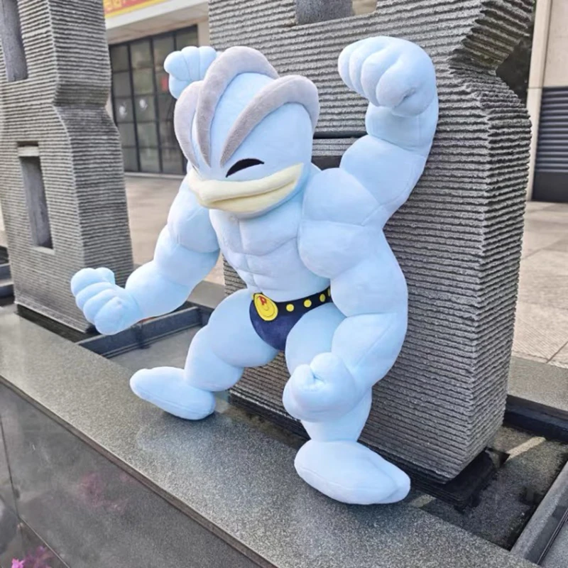 Pokemon Machamp giocattoli di peluche 50 cm Kawaii cuscino cartone animato farcito regali di Natale per bambini Pokémon Anime bambole di peluche Machamp