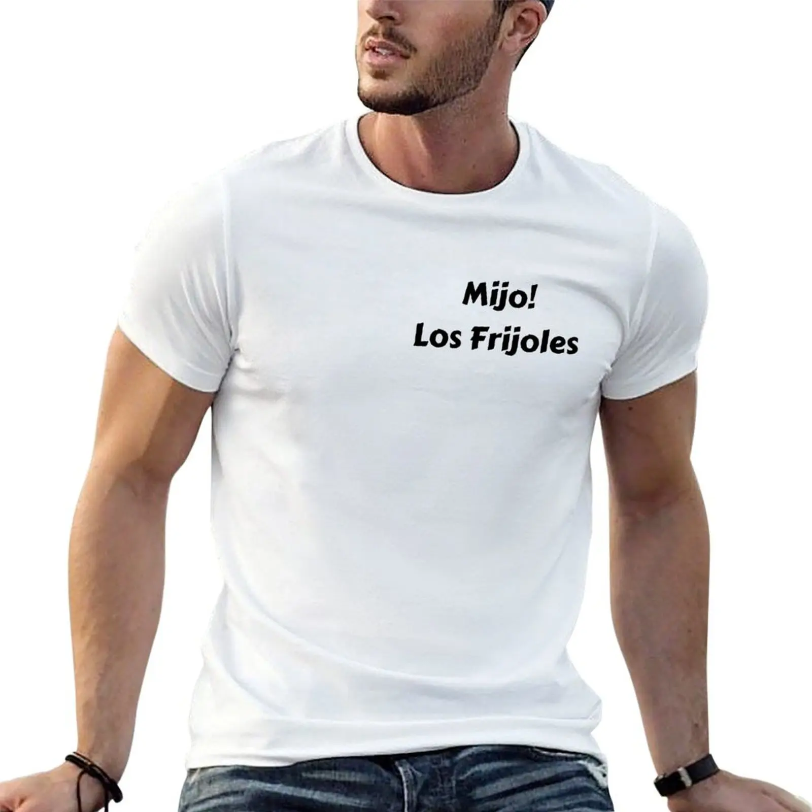 ¡Mijo! Camiseta Los Frijoles, camisetas de algodón 100%, camisetas divertidas de algodón para hombre, camiseta gráfica divertida
