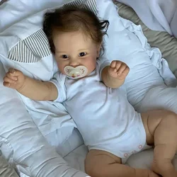 48CM Already Finished Reborn Baby Doll Maddie Hand Details Painted Veins Soft Body Real Looking Baby Dolls Bebe Reborn Girl Toys