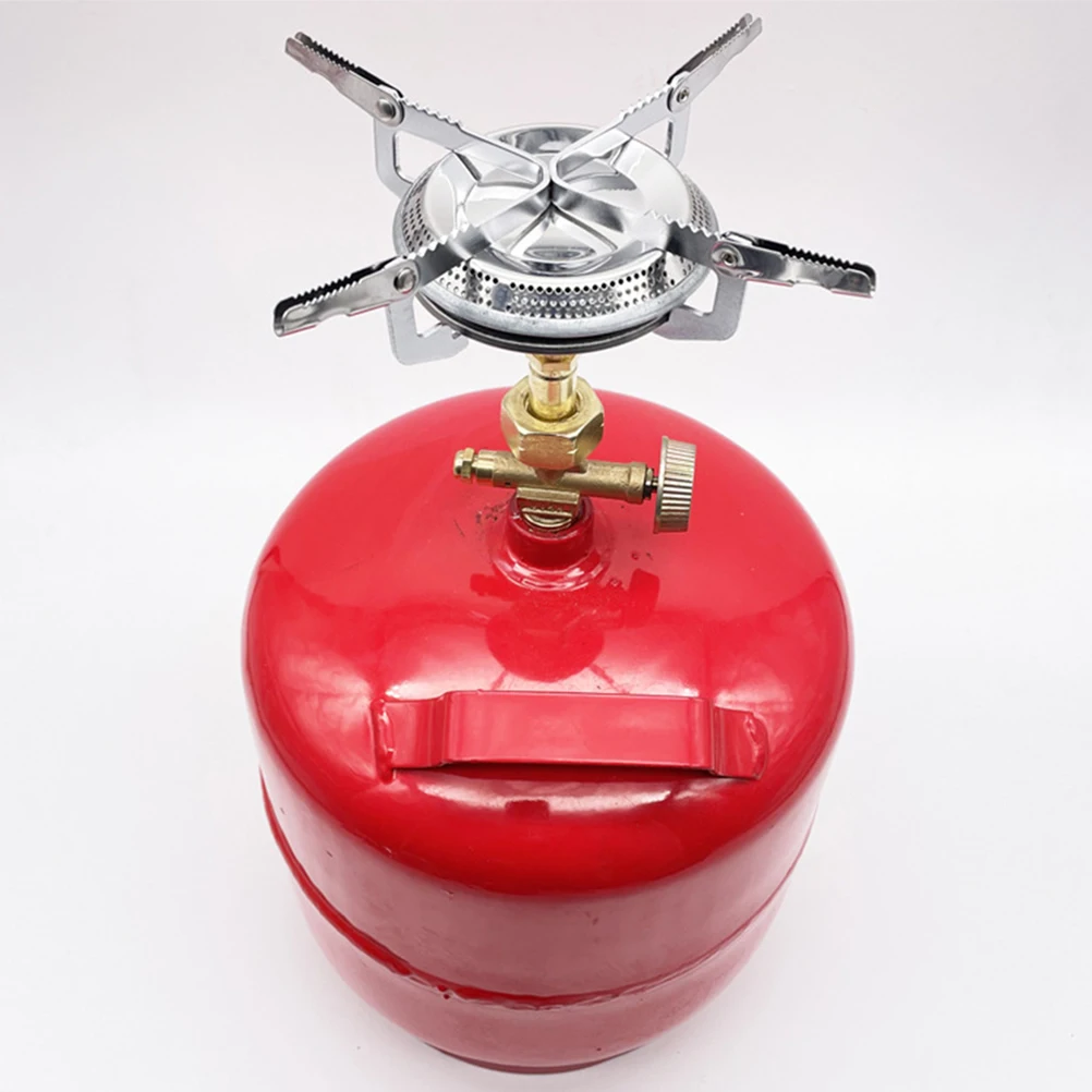 

Portable Small Square Stove Camping Cooker Outdoor Head Gas Stoves Windproof Iron Metal Backpacking Hiking Picnic Outdoor