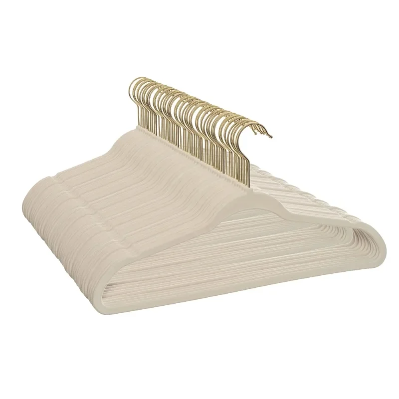 Velvet Clothing Hangers, 100 Pack, Non-Slip, Space Saving