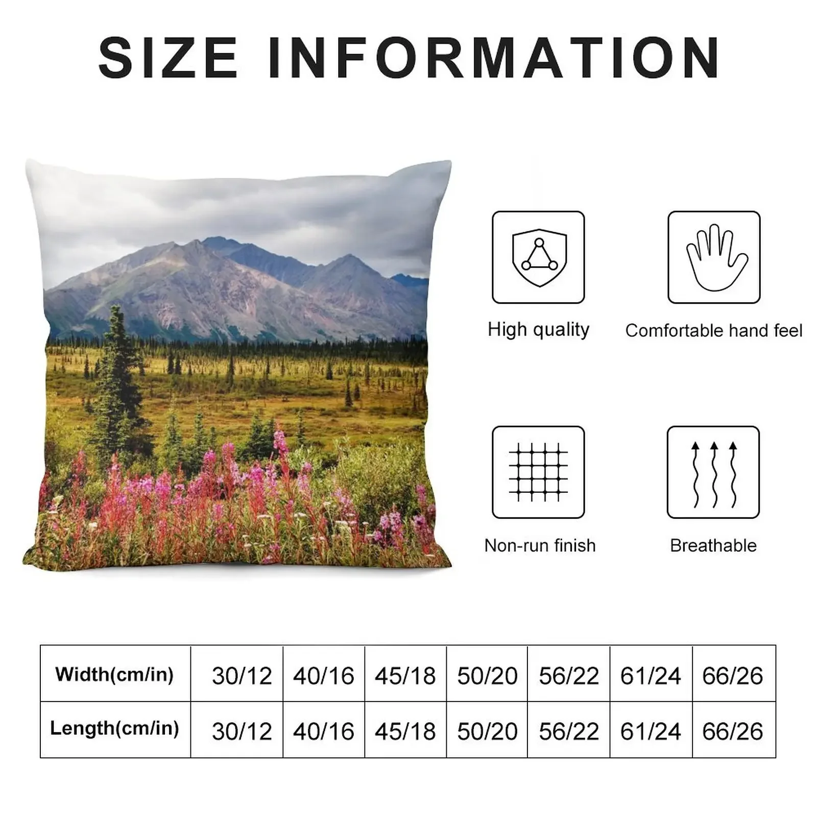 Summer Fireweed Along the Denali Highway Throw Pillow Cushion Covers For Living Room Throw Pillow pillow