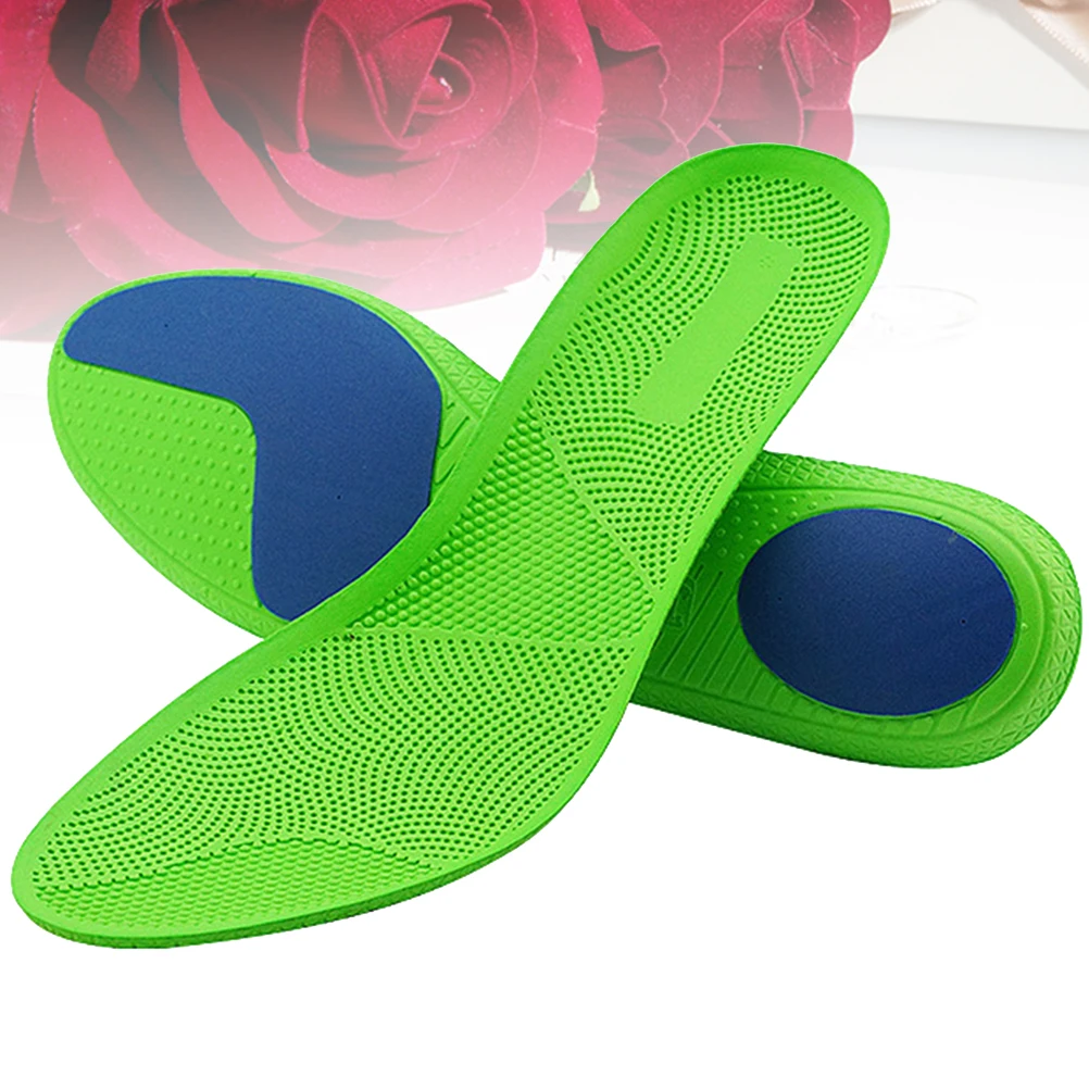 

Insole Massage Foot Care Insoles EVA Sports Shoe Pads Breathable Cushions Green Arch