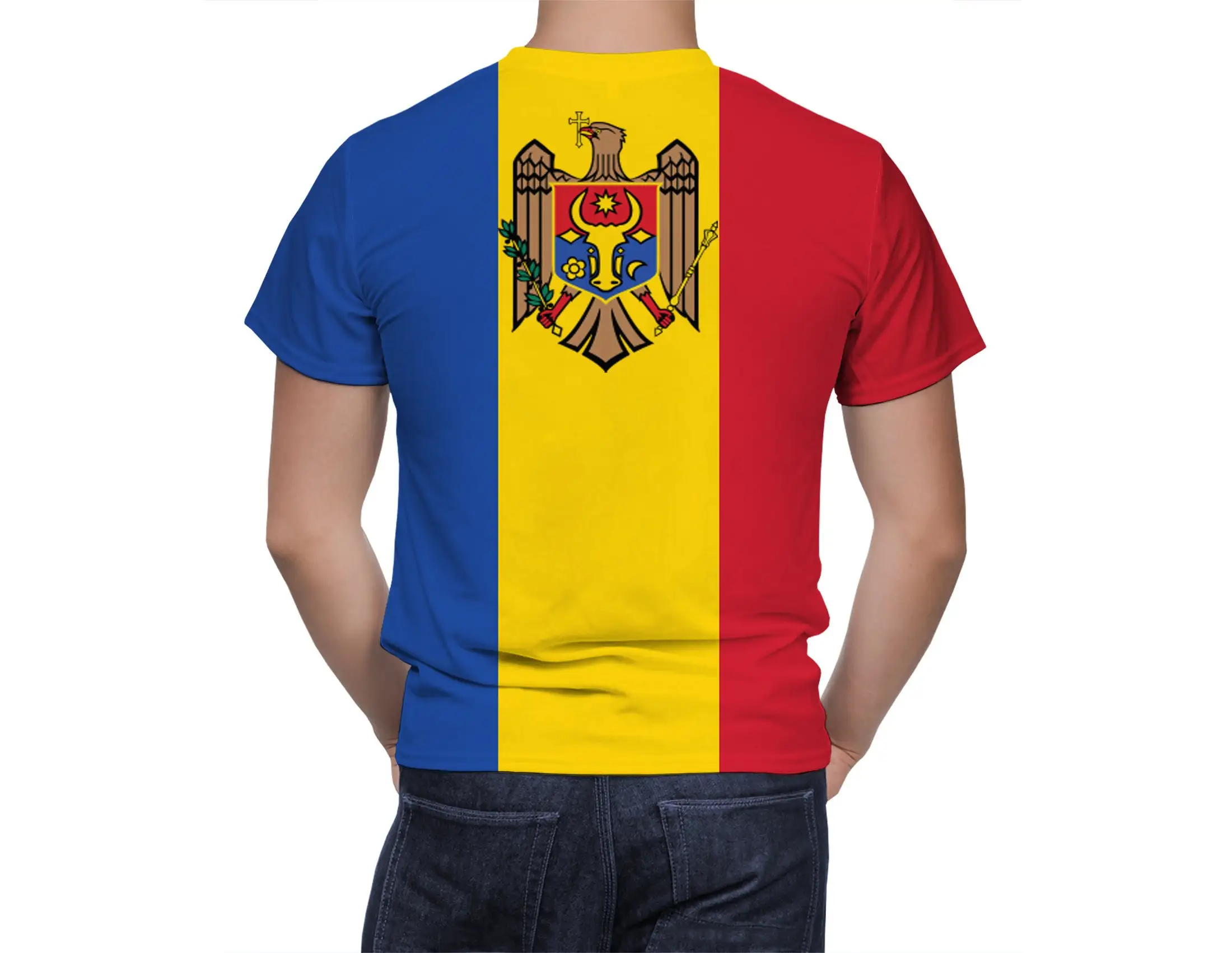 Moldova Flag 3D T Shirt For Men Fashion Hip Hop O-neck Short Sleeve Tops Man Clothing