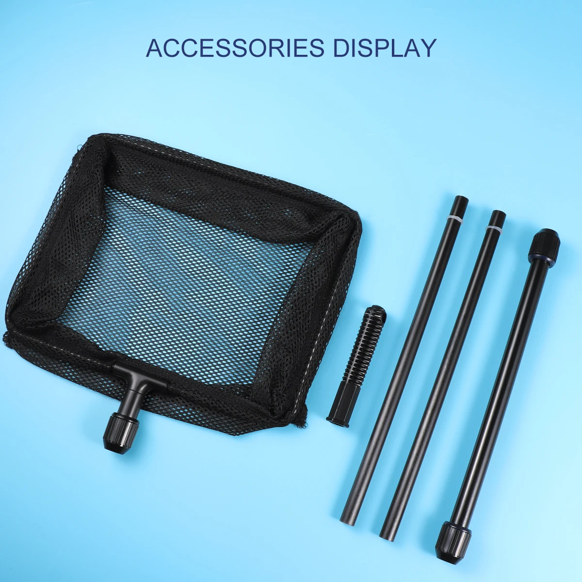 

Telescopic Fishing Net Net For Fish Tank Lakes Ponds Durable Mesh Extendable Pole Skid-Resistant Handle High-Grade Nylon