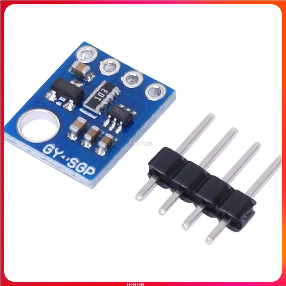 

GY- SGP30 I2C Communication Gas Sensor Module, 2V-5V ECO2 Detector Module LT-HG0152