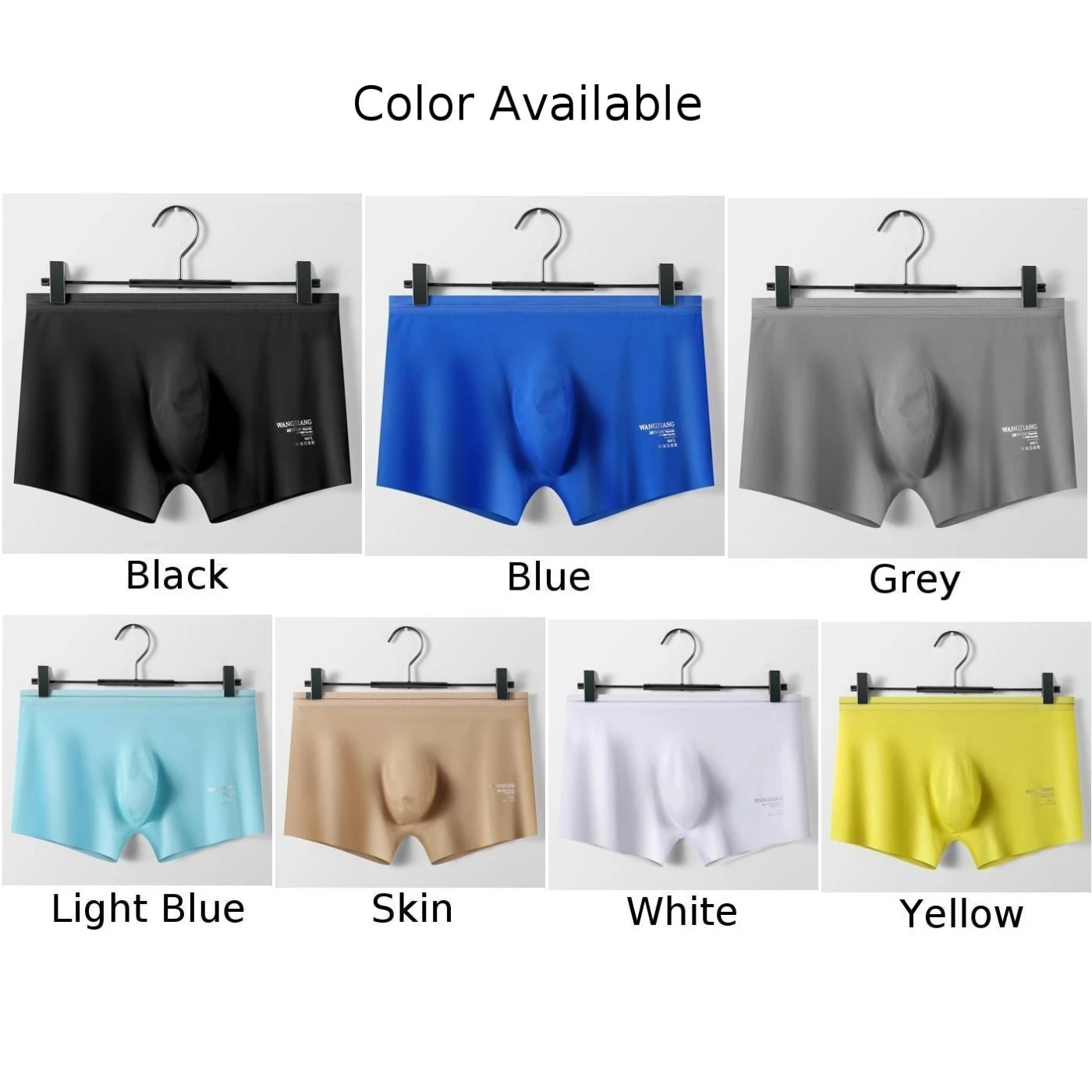 Men Ice Silk Briefs Thin Underwear Smooth Seamless Underpants Breathable Panties Peni Big Pouch Stretchshorts