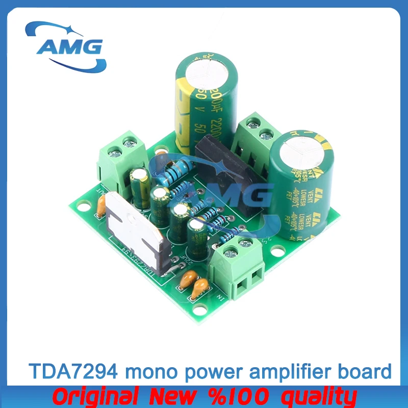 Placa Amplificadora Digital HXY 100W TDA7294 TDA7293, Módulo Amplificador de Áudio de Canal Único de Alta Potência 12-32V, DIY para Caixas de Som