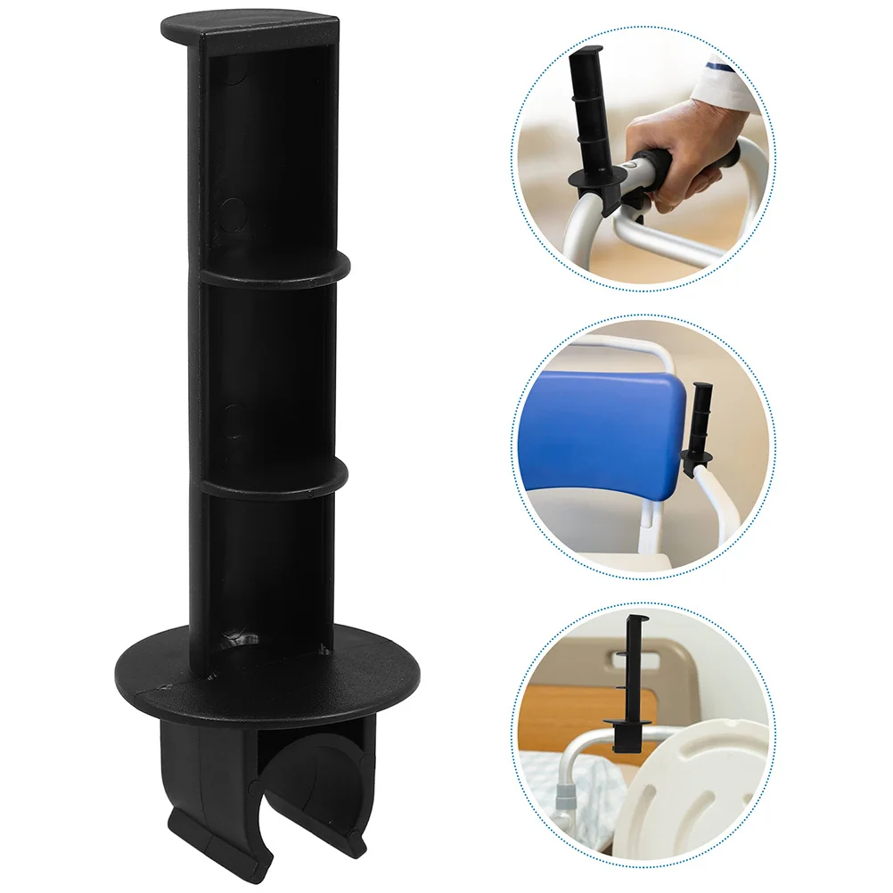 

2Pcs Toilet Paper Holder Commode Chair Black Matte Stainless Steel Bathroom Hardware Plastic Durable Versatile