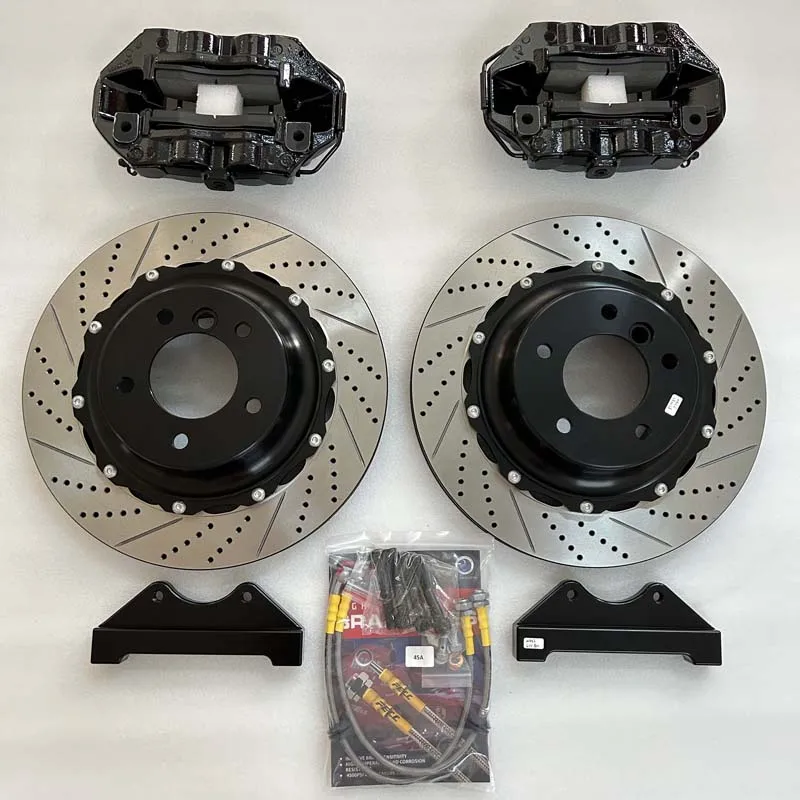 Jekit New Aluminum Anodizing 4/6 Piston Caliper Big Brake Kit for Volkswagen  GTI Compatible for BMW Toyota Audi Ford Front LB
