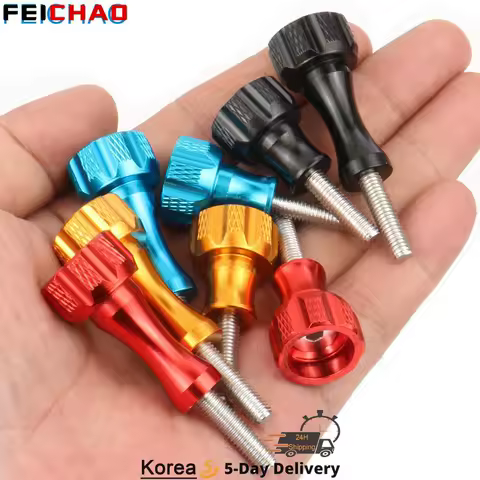 Upgraded M5 Thumb Screw No Bolt Nut for MTB Cycling Bike Bicycle Phone Holder for GoPro Hero 12 11 8 Action for Insta360 Cameras