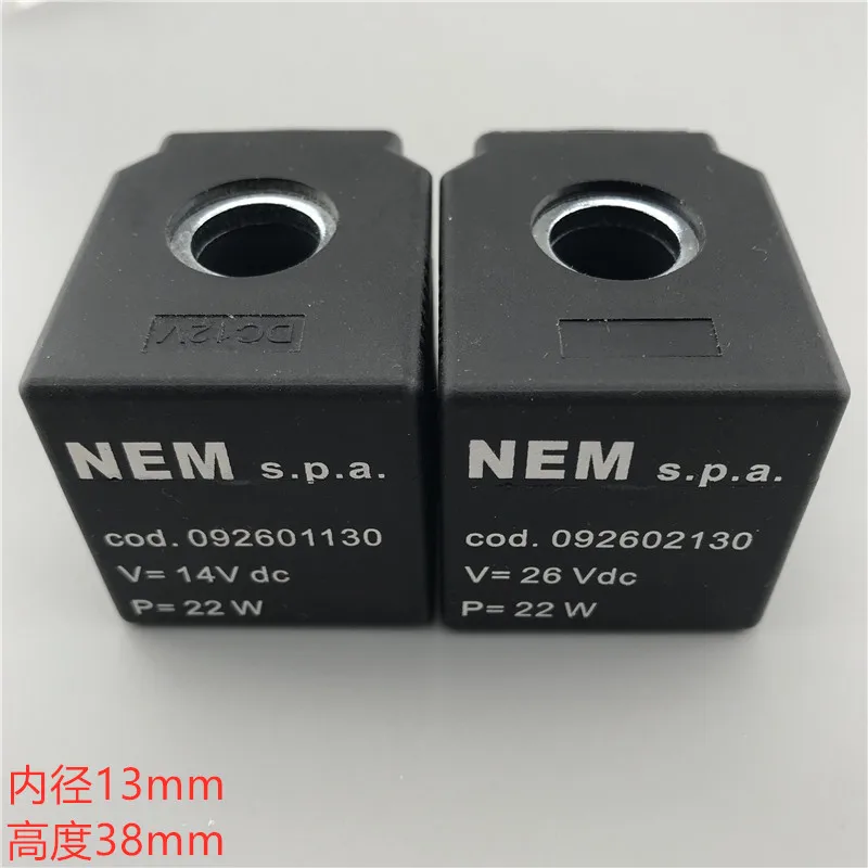 

For NEM excavator solenoid valve coil for Foton for Lovol excavator pilot solenoid valve DC24V DC12V