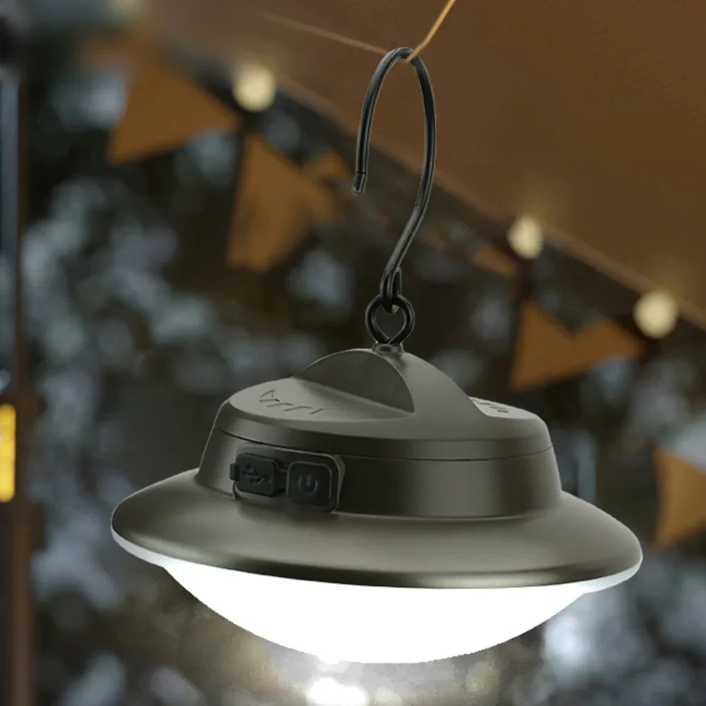 للمغامرات الخارجية 3 أوضاع فانوس LED خطاف بدون استخدام اليدين فتحة إضاءة كبيرة تصميم خفيف الوزن