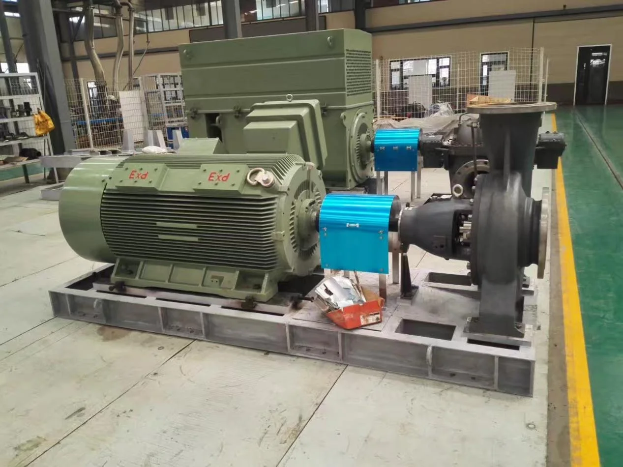 مضخة طرد مركزي أفقية ذات عملية كيميائية من سلسلة عالية الكفاءة