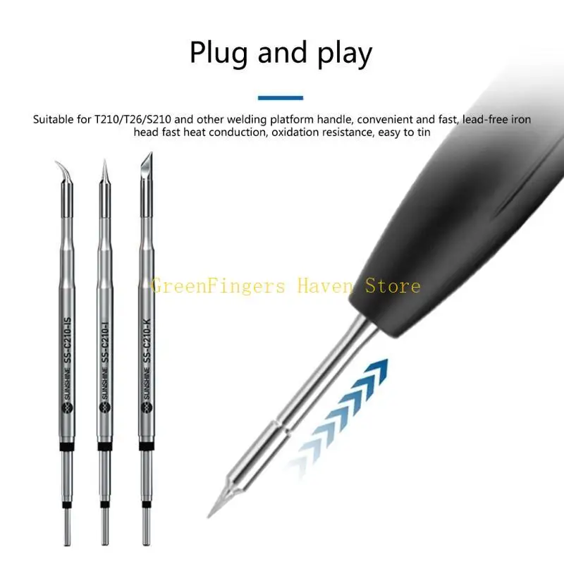 F68D C210 การบัดกรีปลาย JBC C210 T210 T26 T26D S21 Welding Table Tips Tips Fast