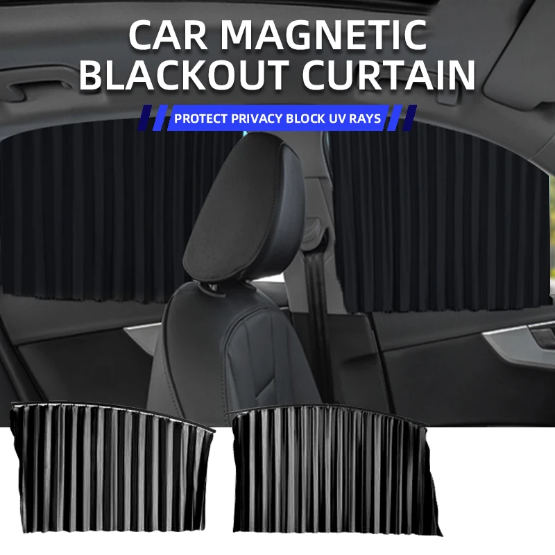 

Magnetic Car Sun Shade Universal Retractable Front Rear Side Window Curtain UV Protection Sunshade Cover Car Styling Accessories