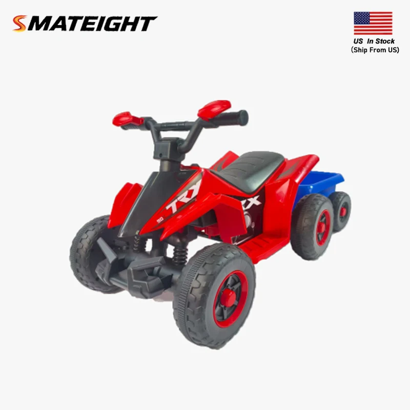 6V Battery Powered Kids Electric car 4 Wheels Large Seat, Electric Ride on Toys Best Gifts For Age 3-6 years Old