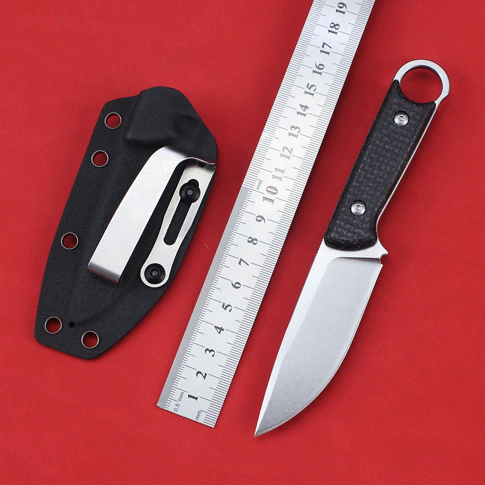 60HRC High Hardness Straight Knife Professional Survival Military Hunting Fixed Blade Knives for Men Self Defense Tool