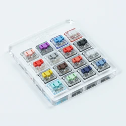 Kailh-Joli Choc à profil bas pour clavier, cristal rouge Pro, bleu pâle, rose, argent, marron, blanc, jaune, orange, 1350 RVB, 16 pièces