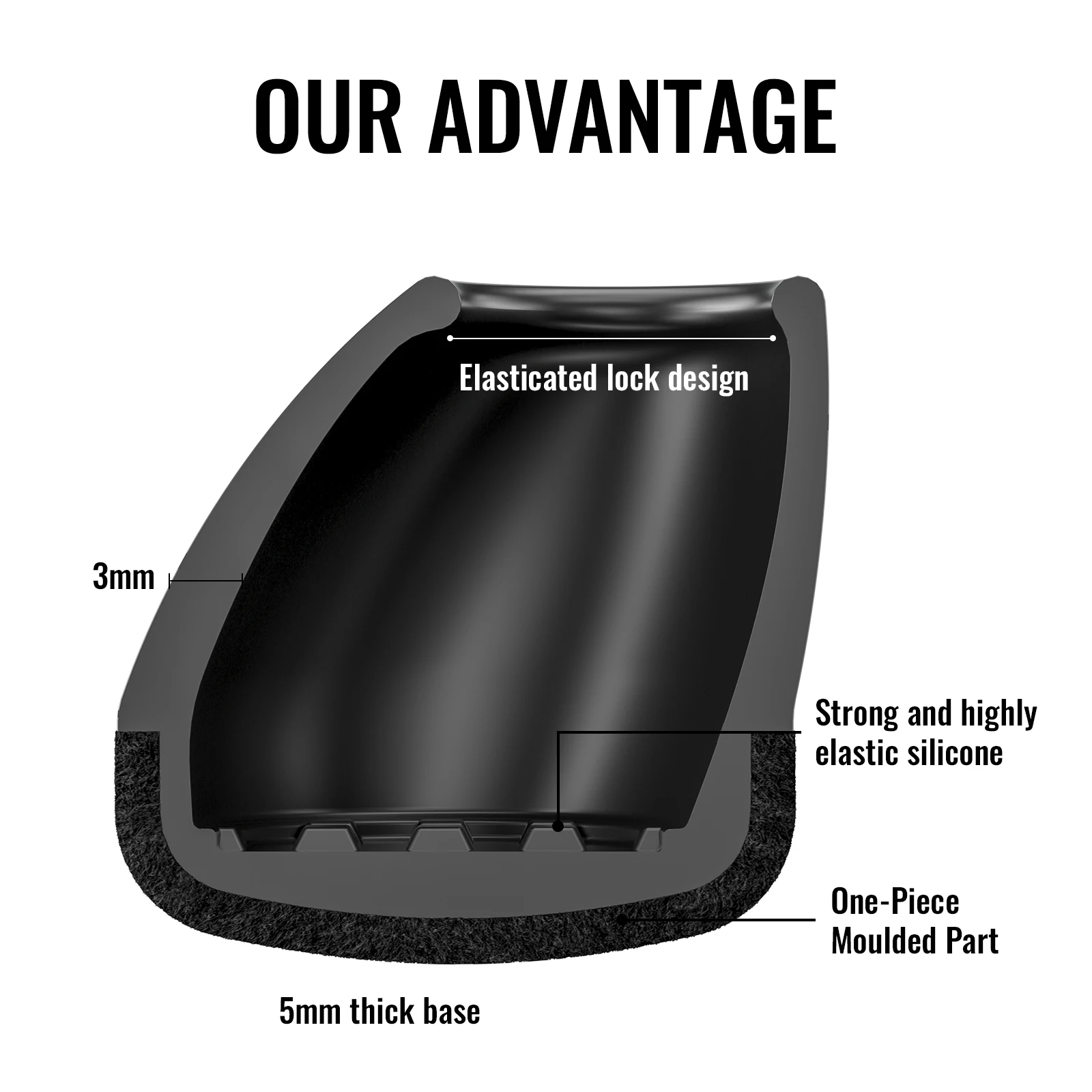 16 قطعة من واقيات أرجل الكرسي من السيليكون، أغطية أقدام أثاث مستديرة لـ 15 عامًا ° -25 °   أرجل كرسي بزاوية لحماية الأرضيات الصلبة