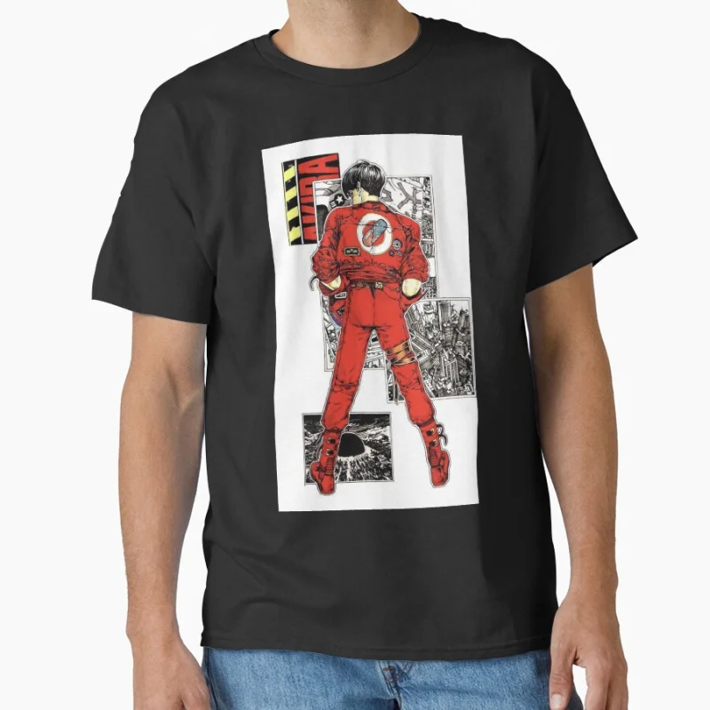 

In frame Akira 80s Neo Tokyo Explosion Cyberpunk Anime T shirt Large size Tops Manga Graphic Print Y2k Clothes Cartoon Tee