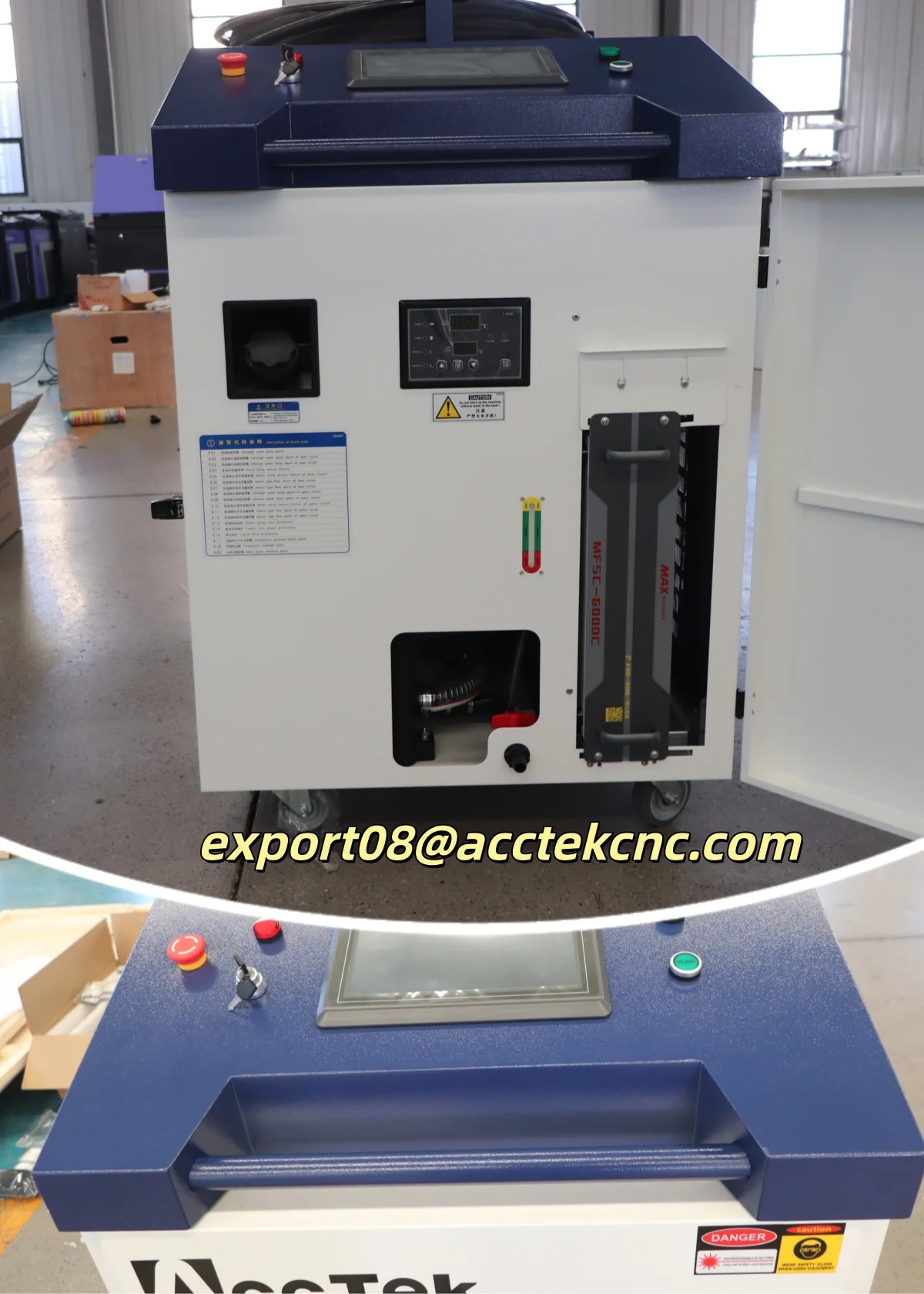 고출력 레이저 클리닝 머신 6000W 레이저 용접 이음새 클리닝 머신 S&A 워터 칠러 포함