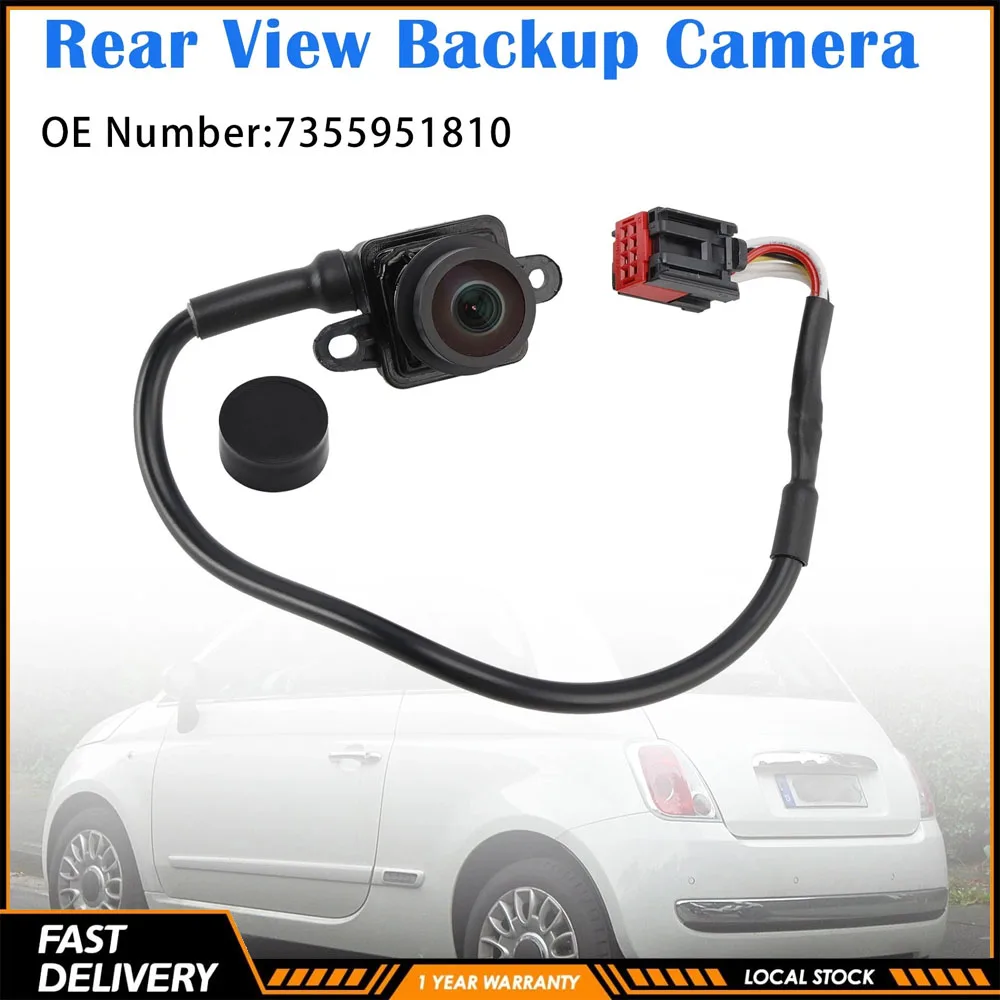 Image of Neue Auto-Rückfahrkamera mit Weitwinkel 7355951810 für Fiat Fiorino Qubo Citroën Nemo Peugeot Bipper 2008-2024 Auto-Zubehör