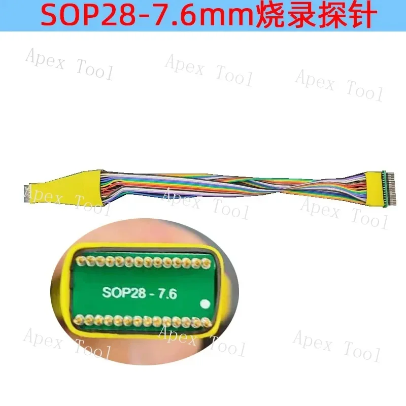 SOP28/32 Chip Burning Probe 1.27Mm Spacing Top Fixture Spring Download Pin Microcontroller QFN8