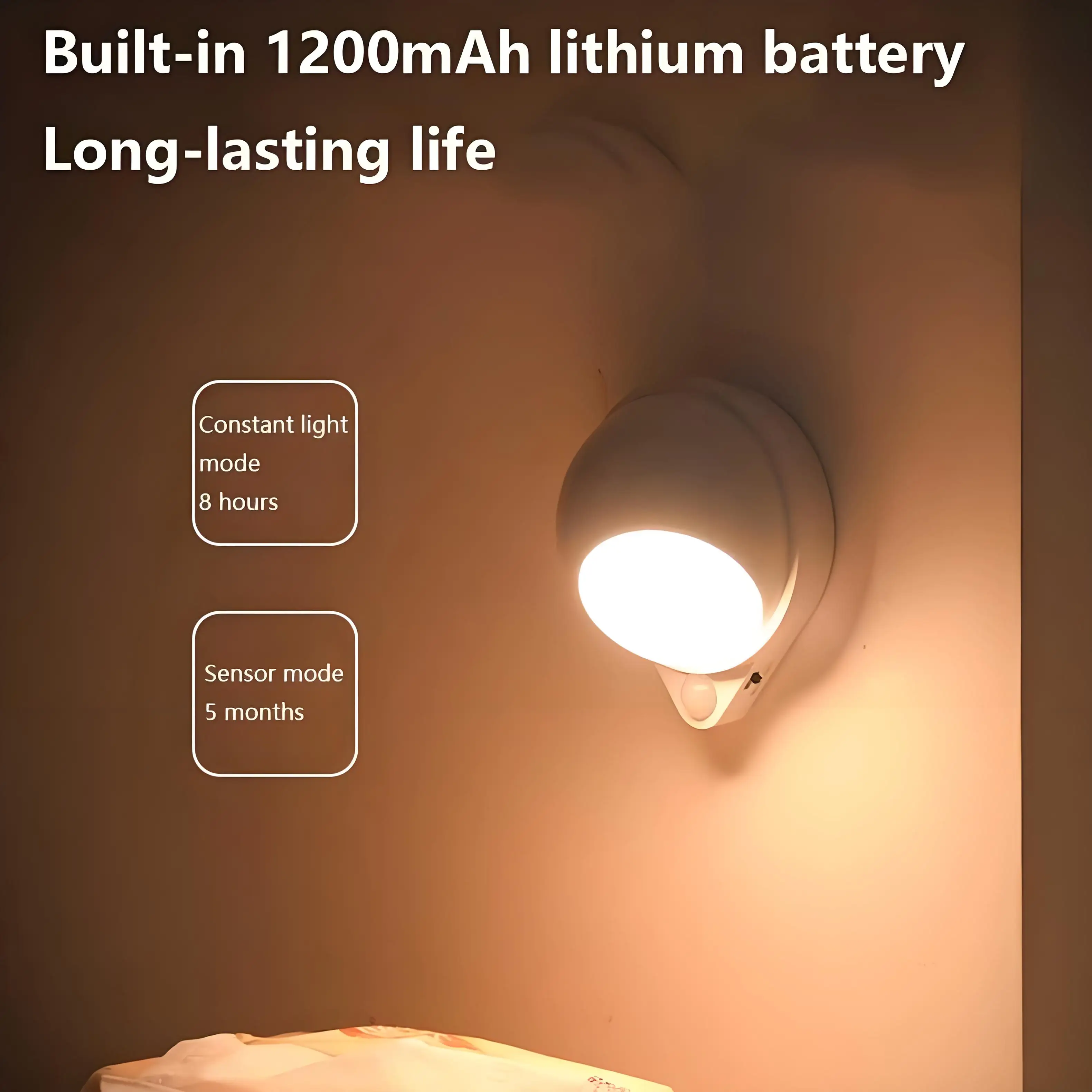 LED Night Light USB Charging Intelligent Human Induction For Bedside Cabinet Home Wardrobe Lighting Motion Sensor Light Led Lamp