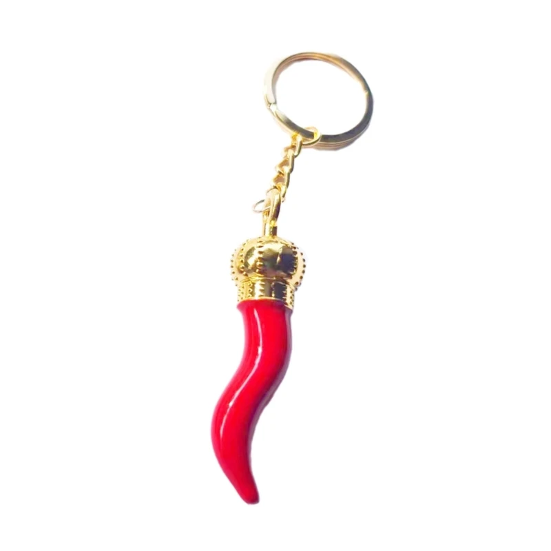 Unique Chilli Pepper Keychain Pendant Keyring Hanging Ornament Key Holder