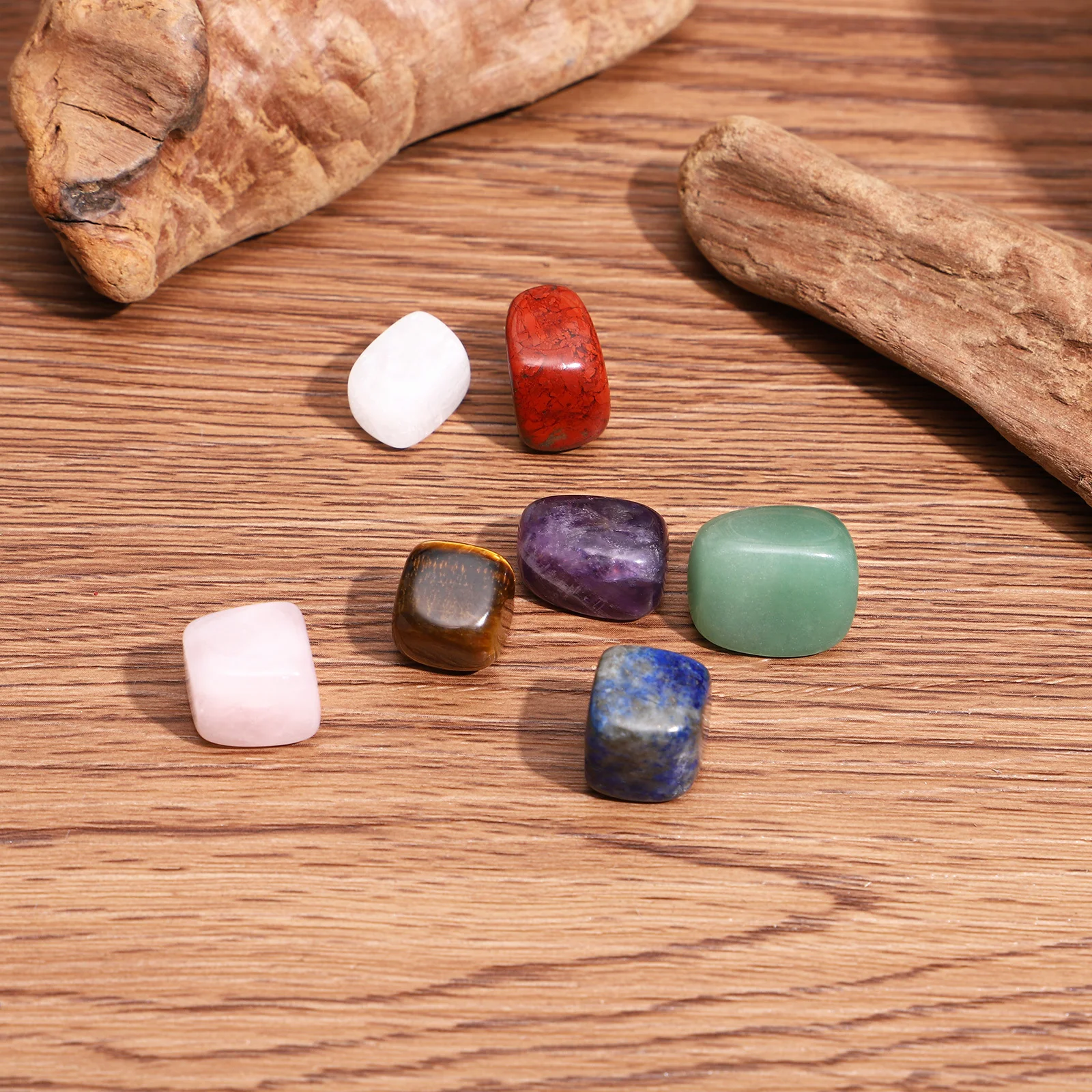 

7 шт., камни чакры, красочные энергетические кристаллы неправильной формы, целебный набор для йоги, медитации, натуральные кристаллы чакры