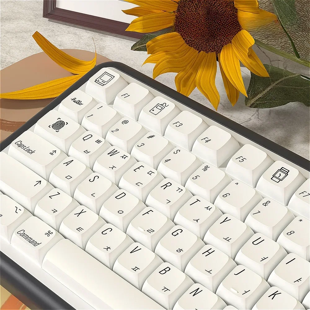 

Apple Wind 136-key PBT XDA keyboard keycaps for MX switches, custom mechanical keyboard accessories