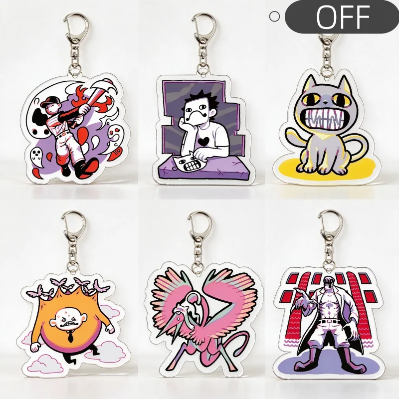 OFF Game Mortis Ghost Acrylic Keychain, The Batter Zacharie The Judge Enoch Japhet Dedan Anime Key Chain Bag Charm Collectible G
