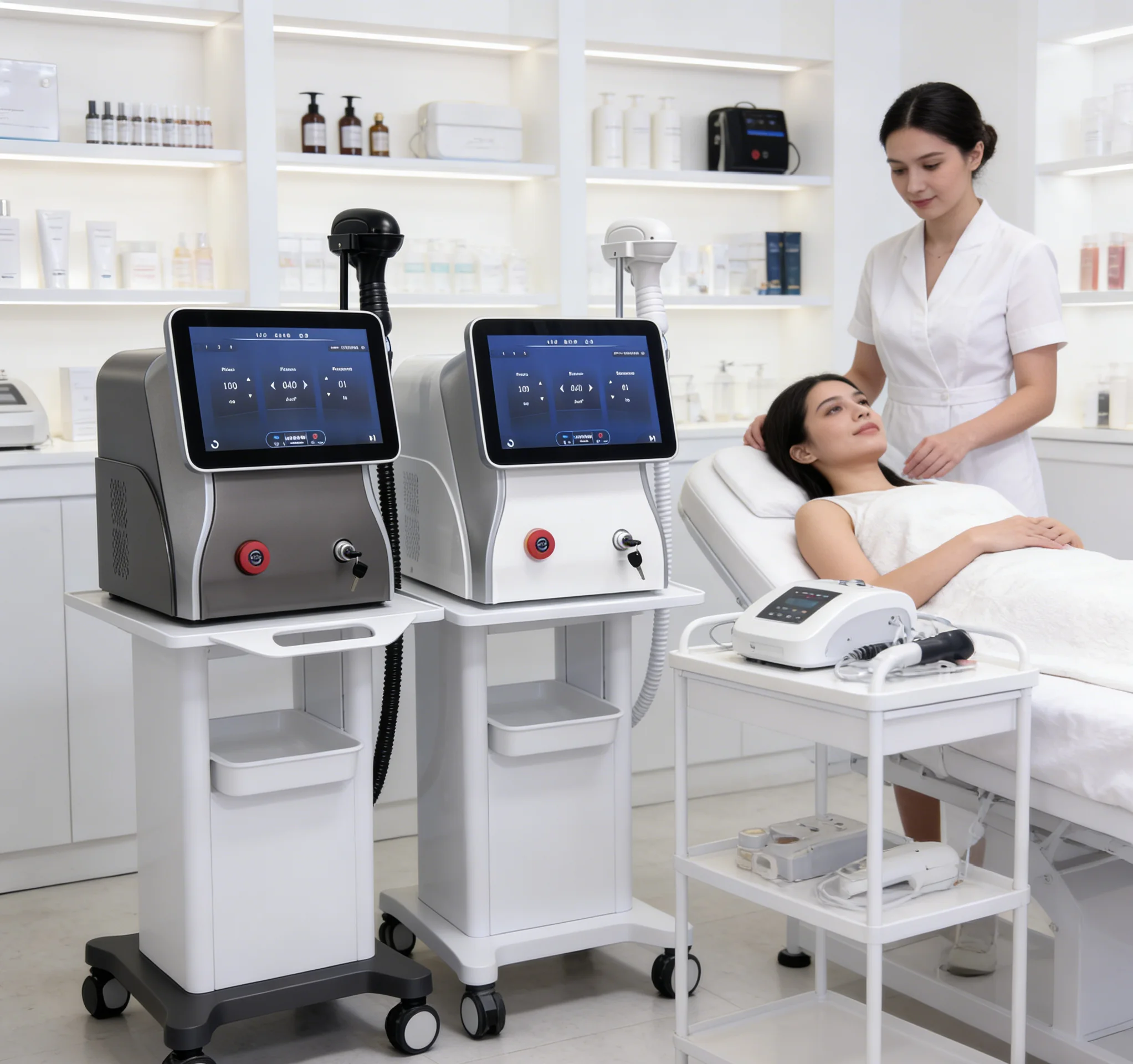 

Удаление волос Диодный лазер 808 нм Устройство с 3 длинами волн Система точки замерзания Безболезненное лицо Постоянно создает гладкую кожу