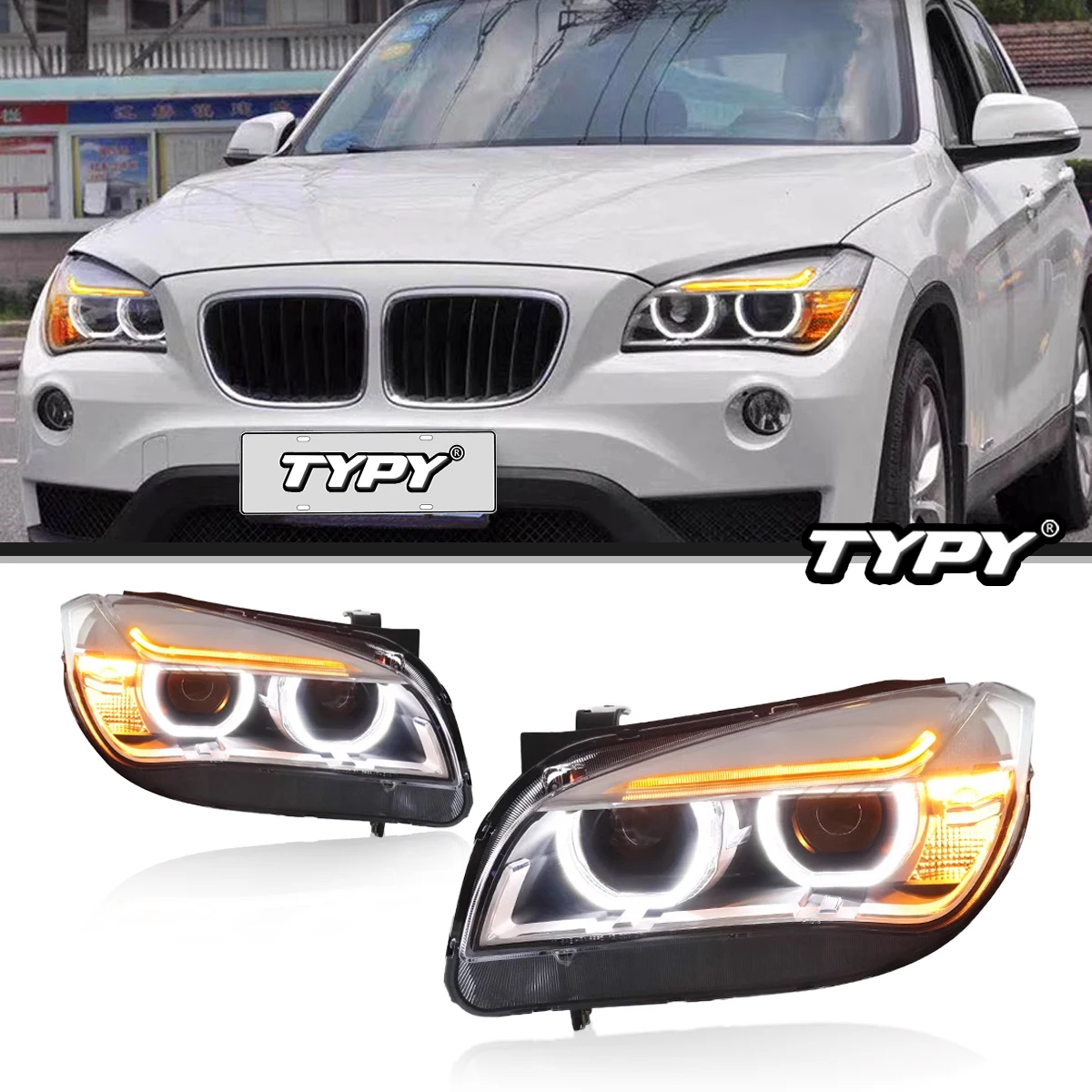 

TYPY Car Headlights For BMW X1 E84 2010-2015 LED Car Lamps Daytime Running Lights Dynamic Turn Signals Car Accessories