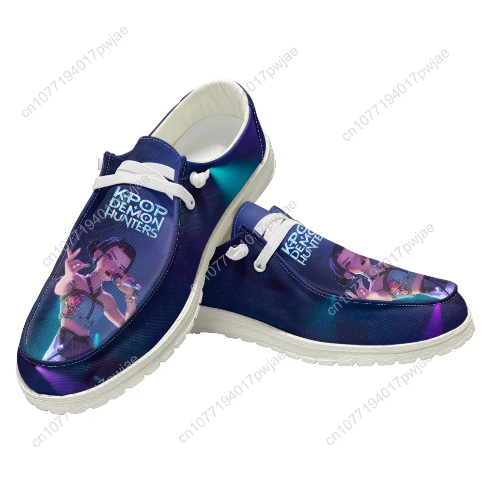 أحذية KPop Demon Hunters Zoey كاجوال للرجال والنساء، أحذية مسطحة قابلة للتنفس في الهواء الطلق، أحذية خفيفة الوزن للزوجين مصنوعة حسب الطلب #4