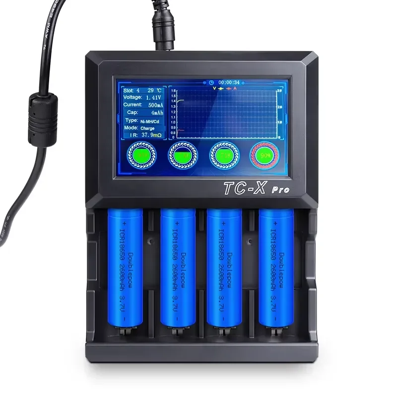 Factory Direct Supply Digital LCD Touch Screen Battery Capacity Tester AA/AAA/Lithium Battery Charger Checker on Sale