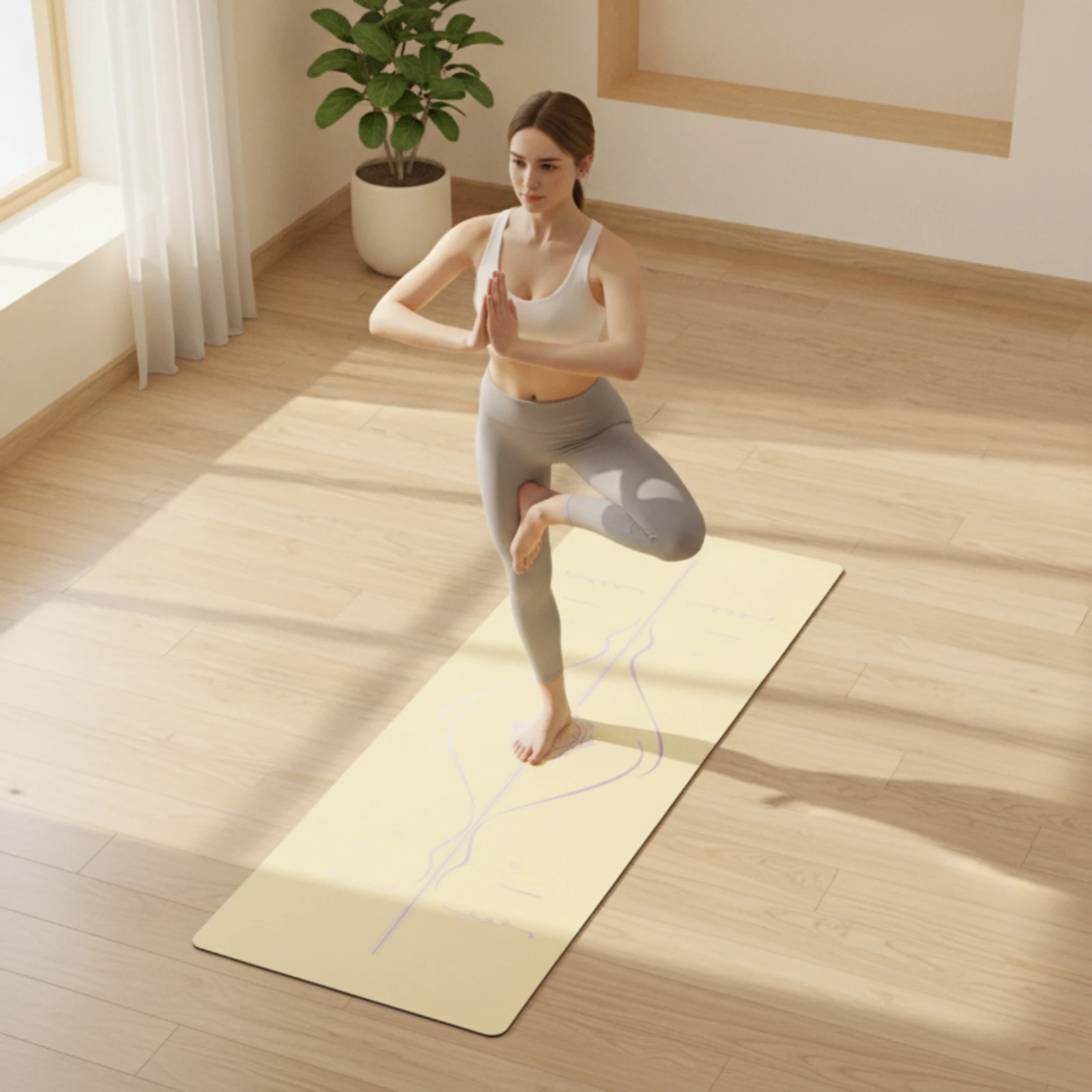 Yoga Practice Mat Grippy Yoga - Home Gym Practice recension och pris