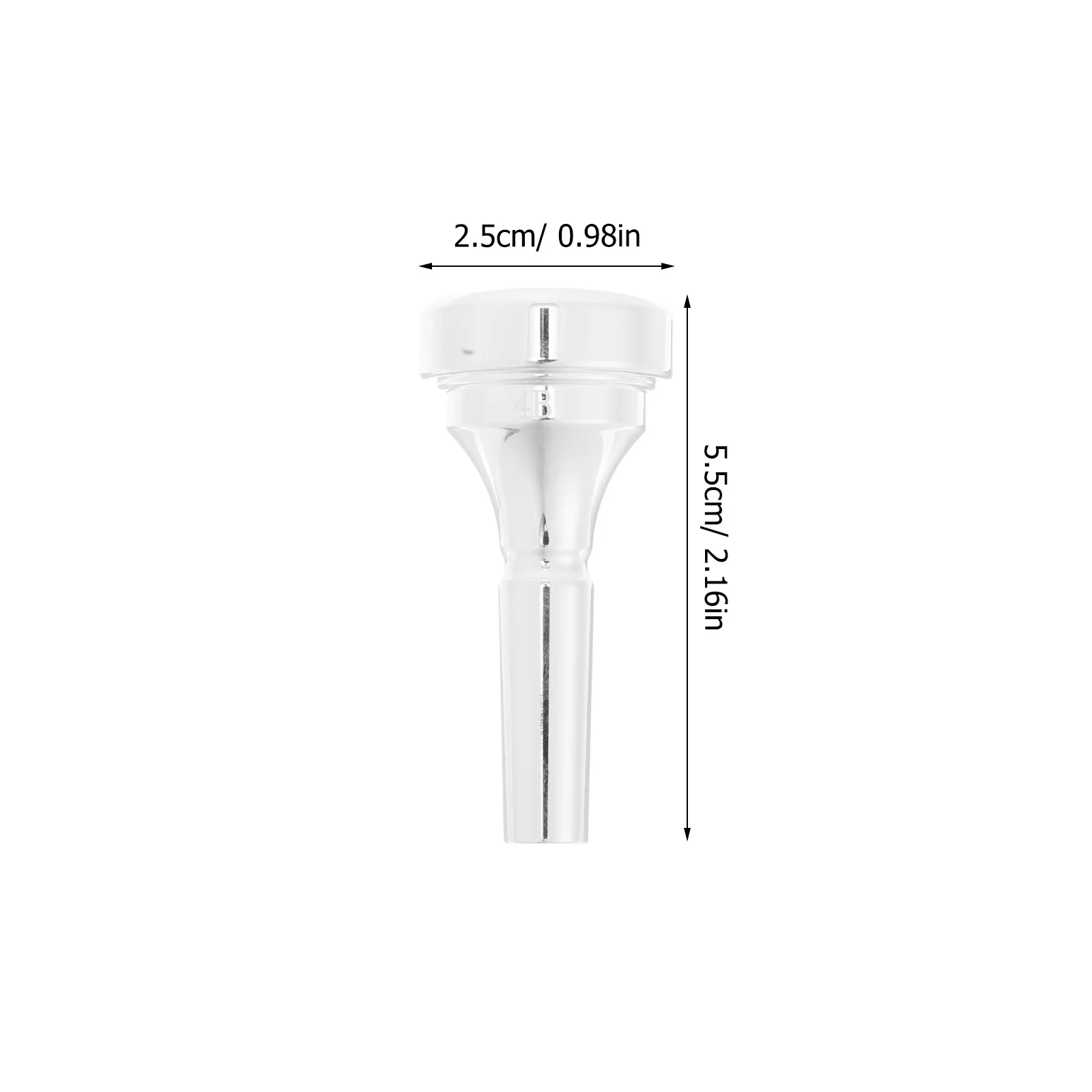 Brass Cornet in Mouthpiece Metal Replacement Accessory Standard Cornet Mouthpiece for Beginners and Professional Players - Image 3