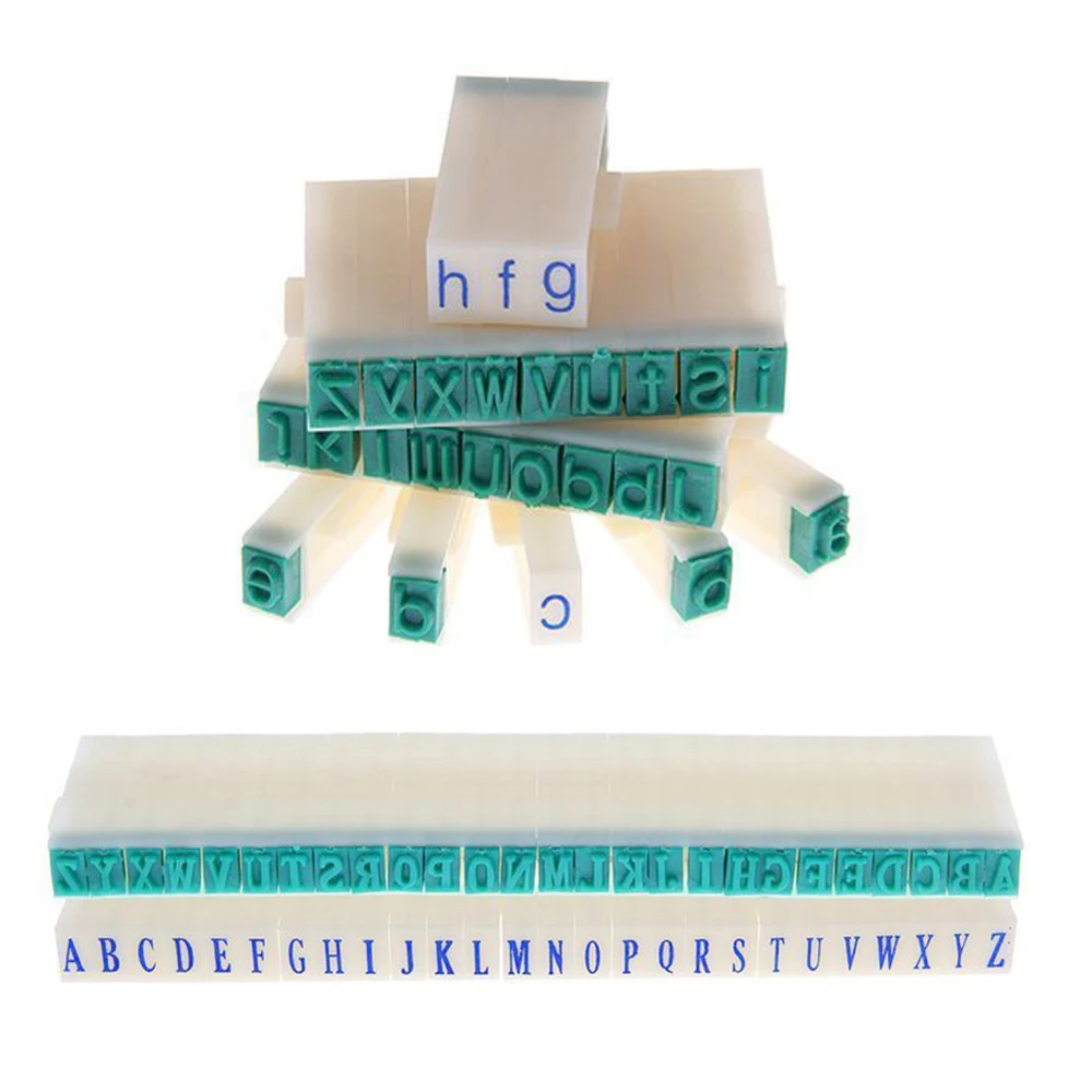 1 Set DIY English Alphabet Letters Numbers Rubber Stamps Symbol Seal Chapter Combination Clear Stamps And Dies Craft Supplies