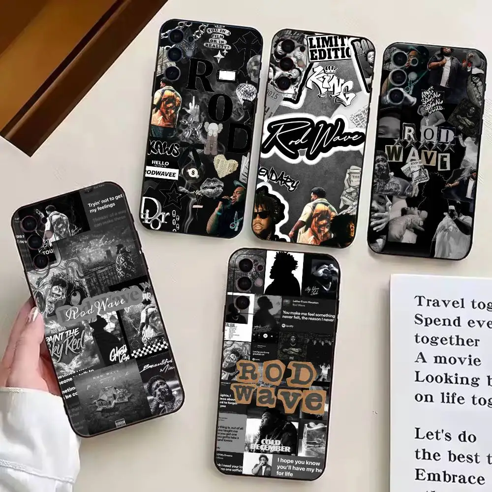 R-Rod wave Rapper Phone Case Black Silicone Soft For Samsung S25,S24,S21,S22,S23,S30,Ultra,S20,Plus,Fe,Lite
